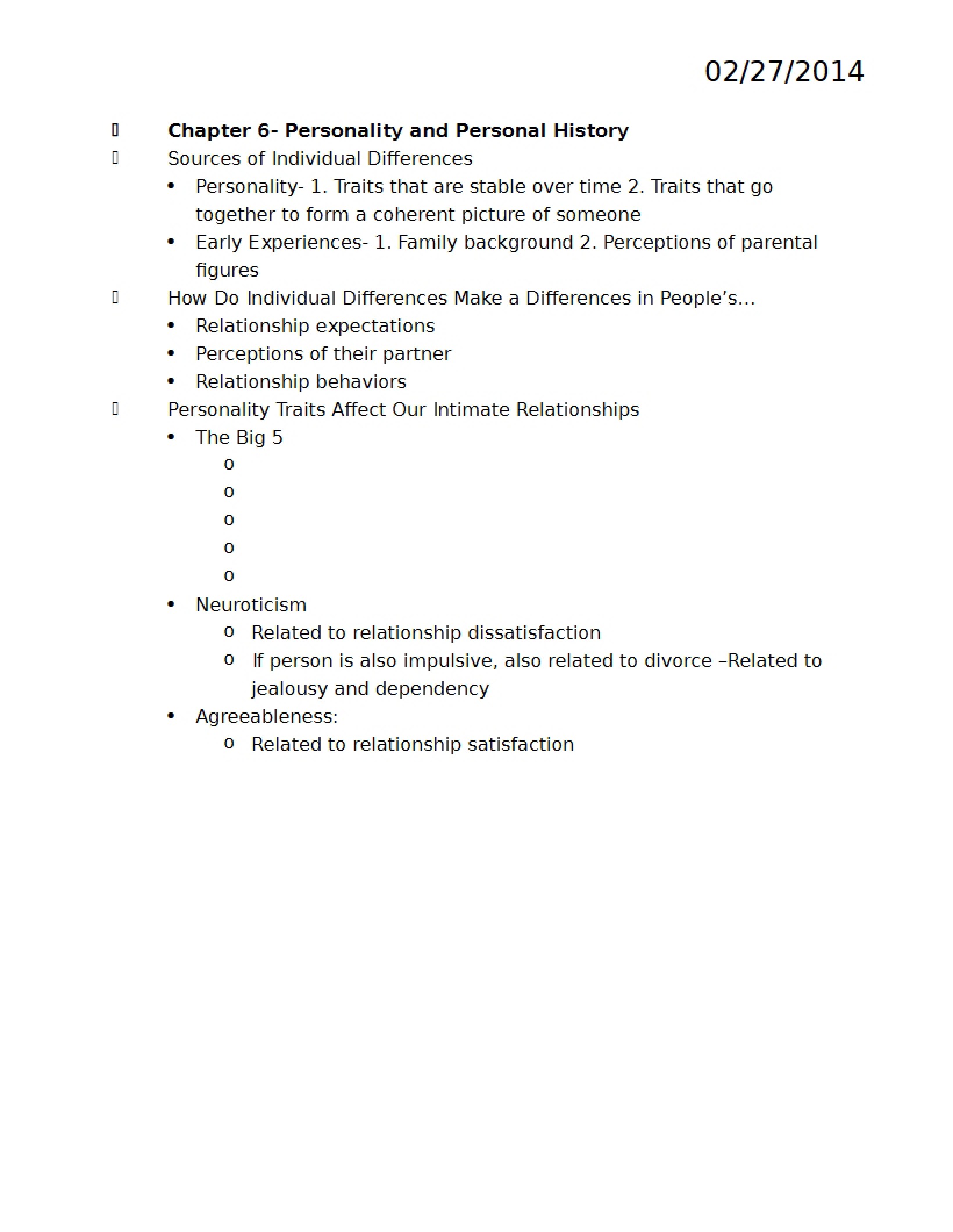 Study Guide for HDFS