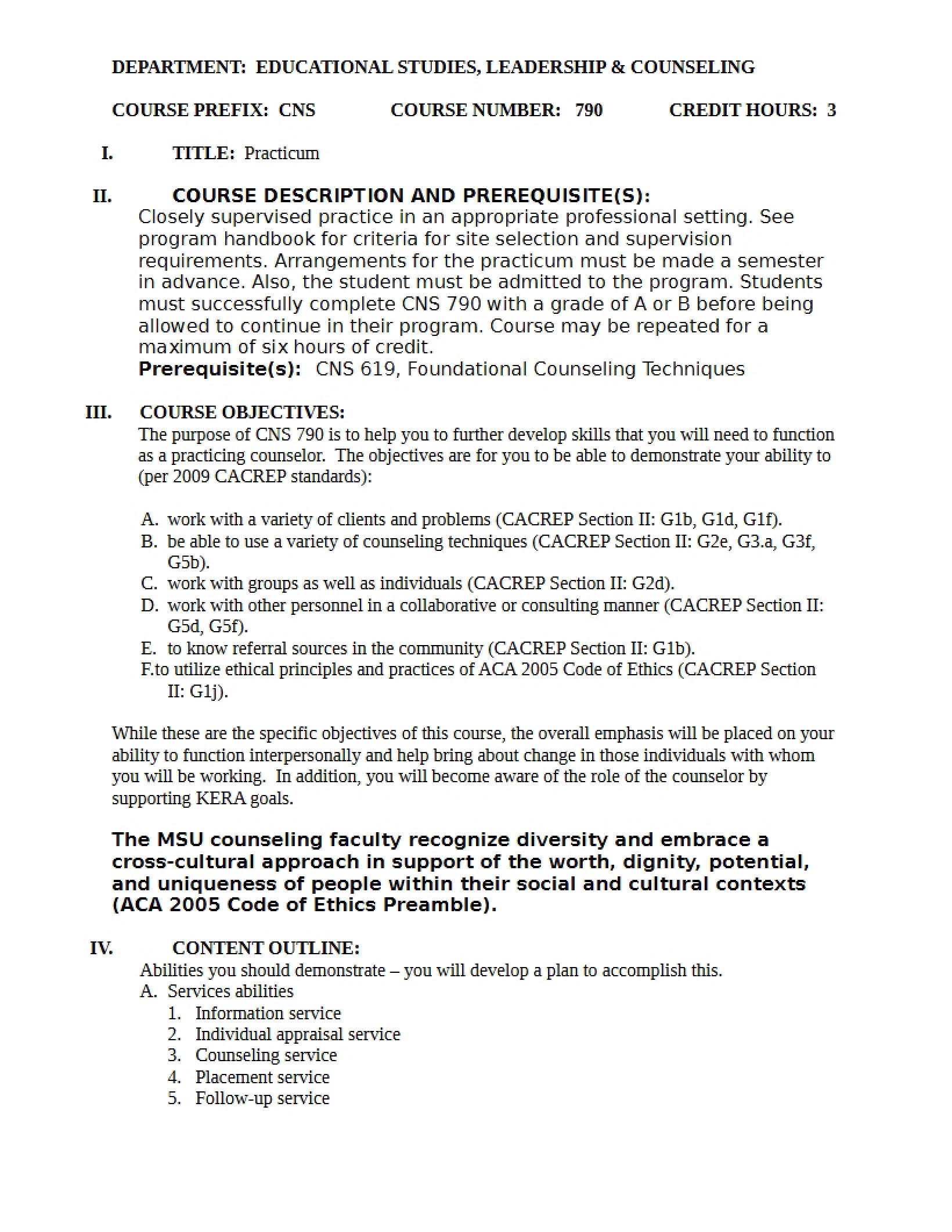 Syllabus - 11 Pages