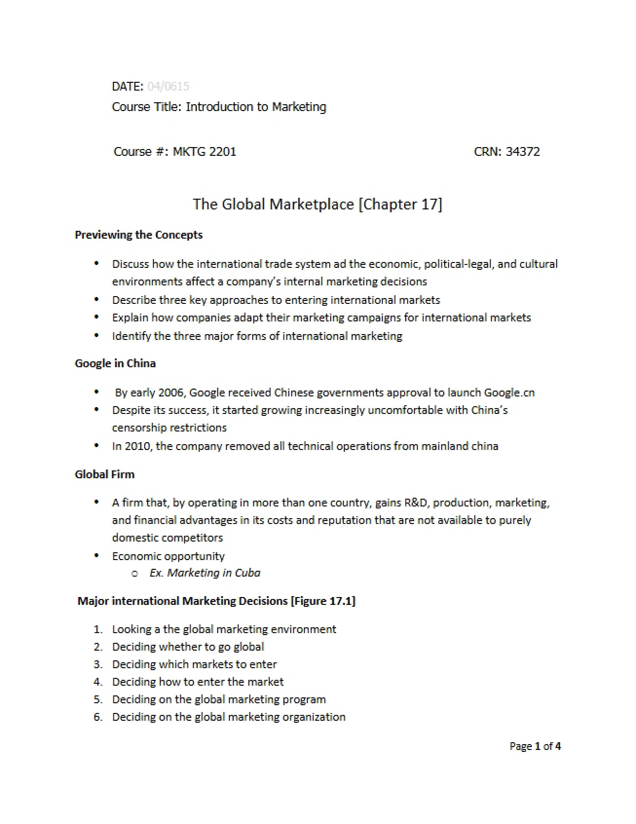 Marketplace Global