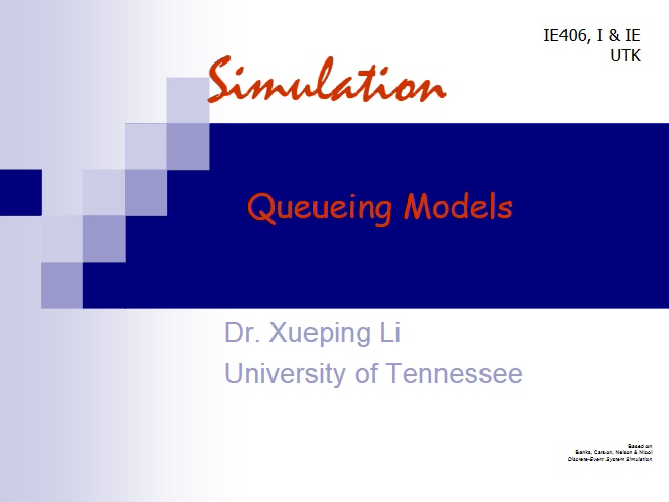 Models of Queueing
