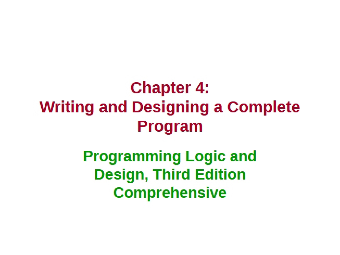 Design and Implementation of a Full Program
