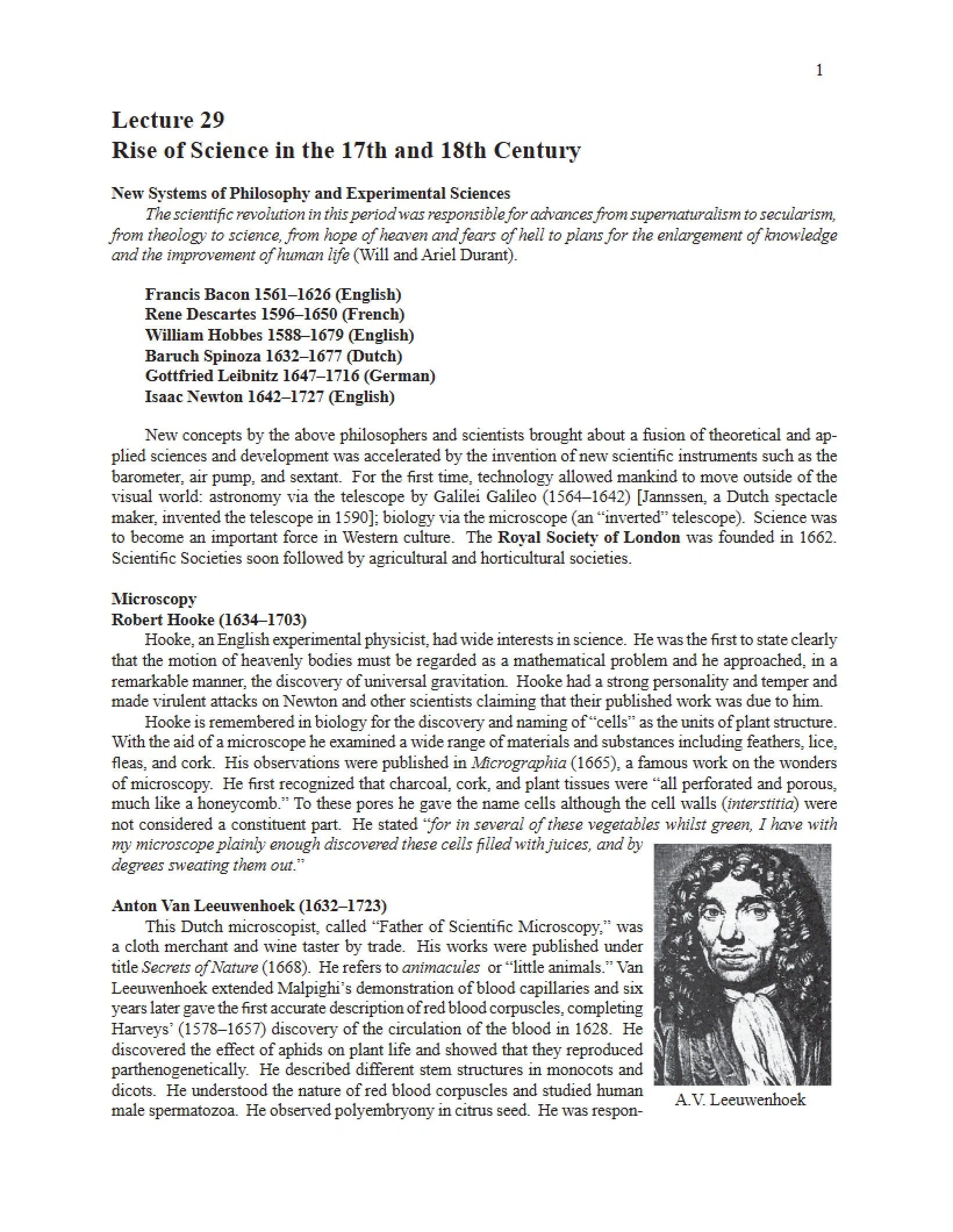Lecture Number Twenty-Nine