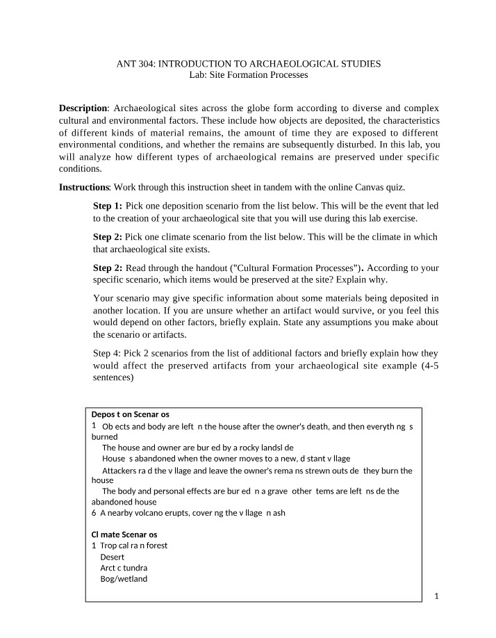 Online Version - Site Formation