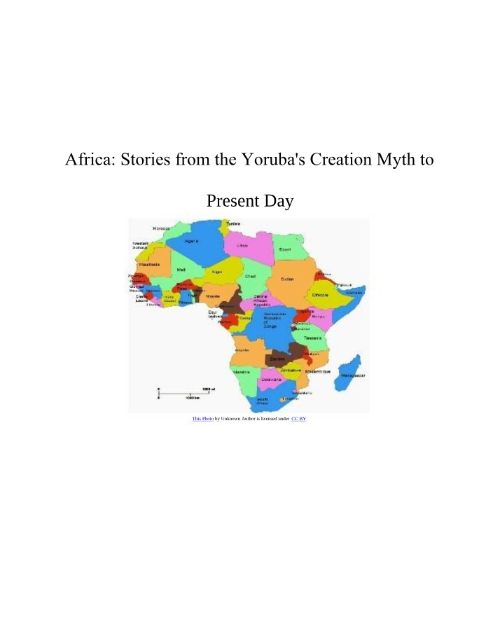 Africa's Creation Myth in Ancient Literature Stories