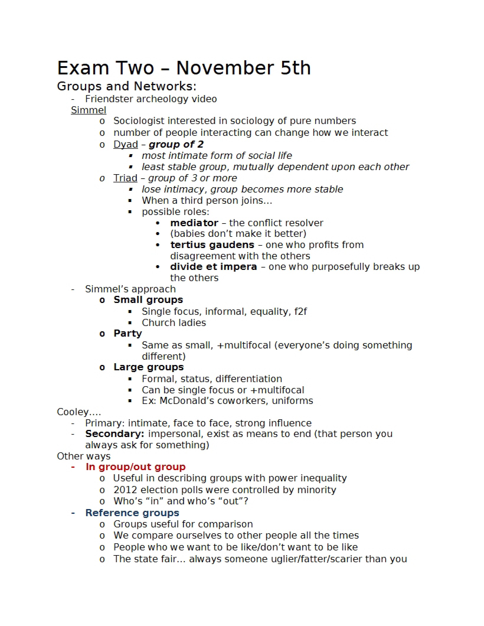Third Examination