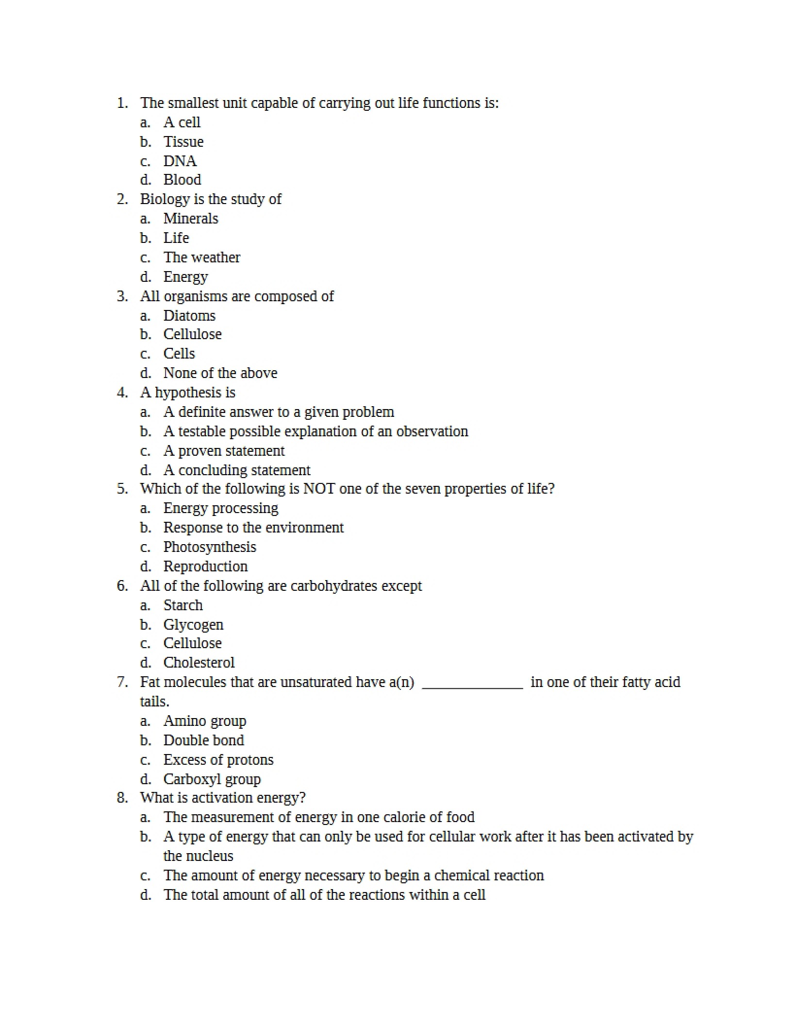 Practice Examination