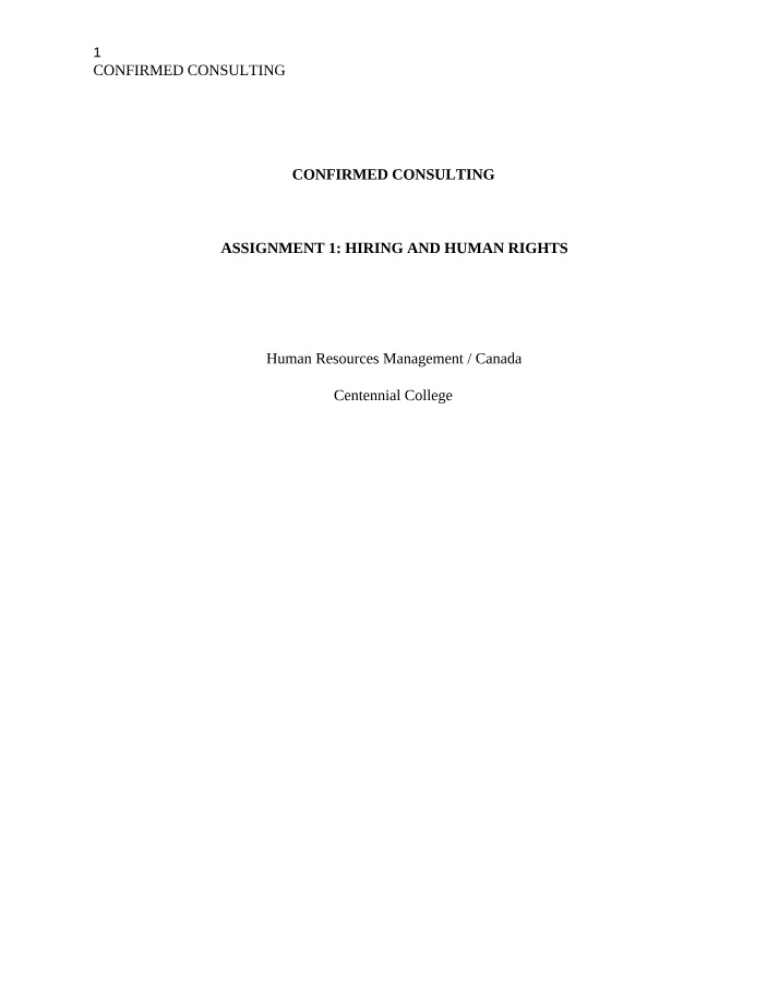 Hiring and Human Rights - A Guide for Employers