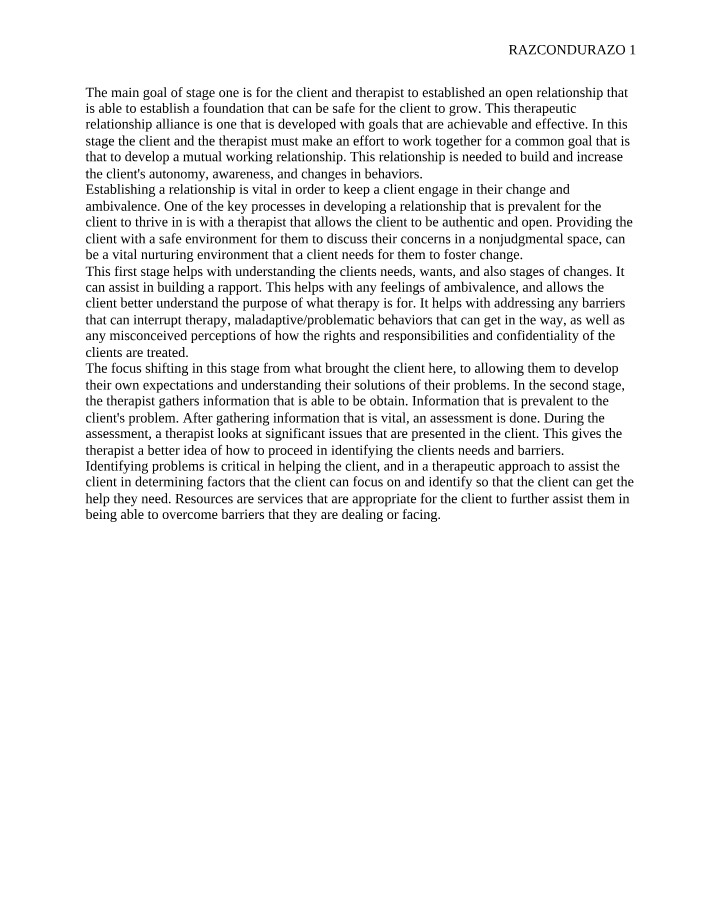 Client Needs and Barriers in Therapeutic Relationships
