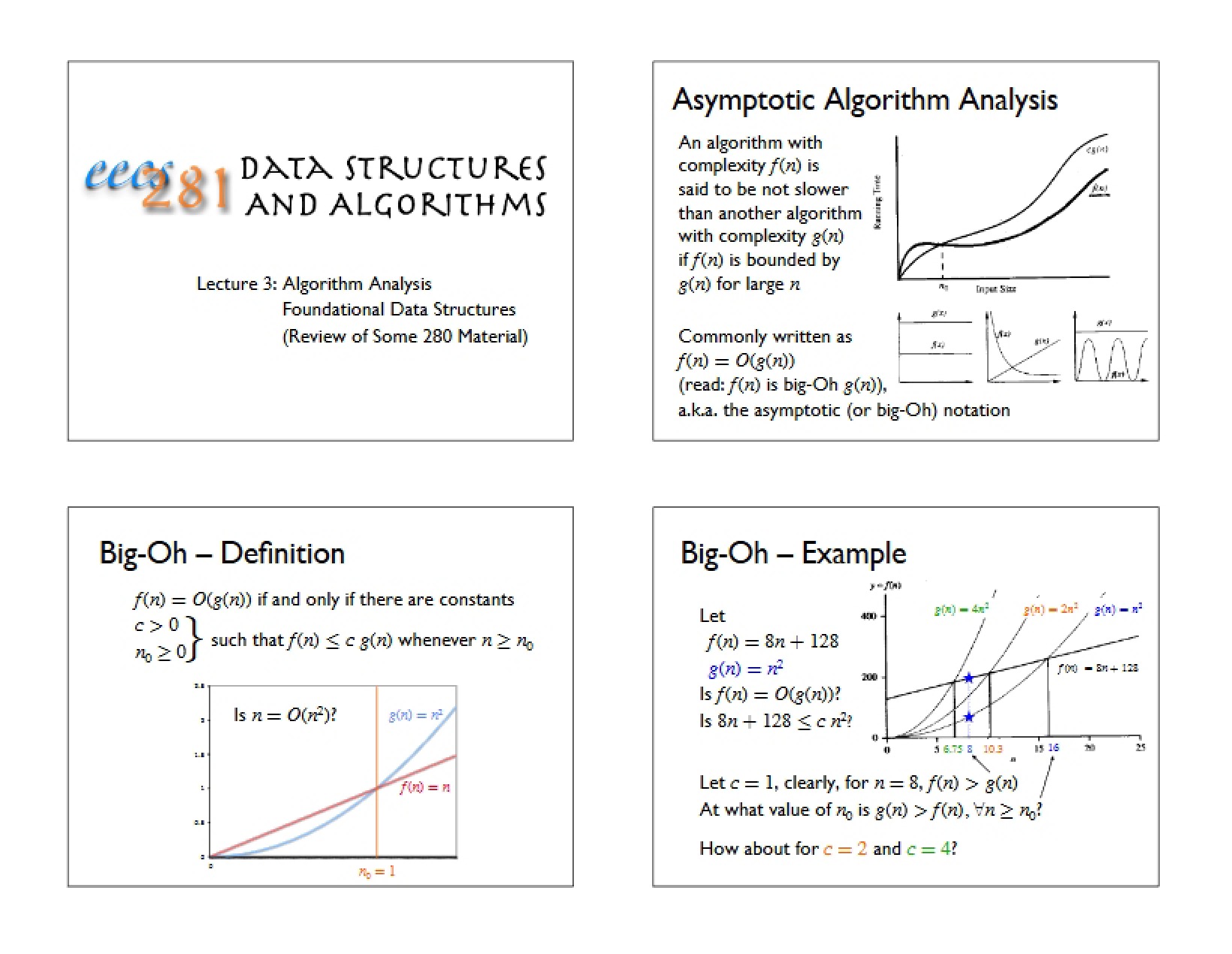 Analysis of Algorithms
