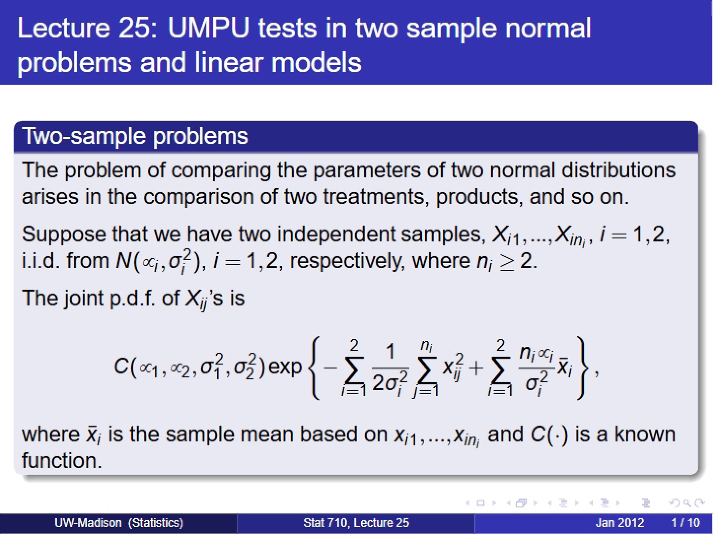Lecture Session 25