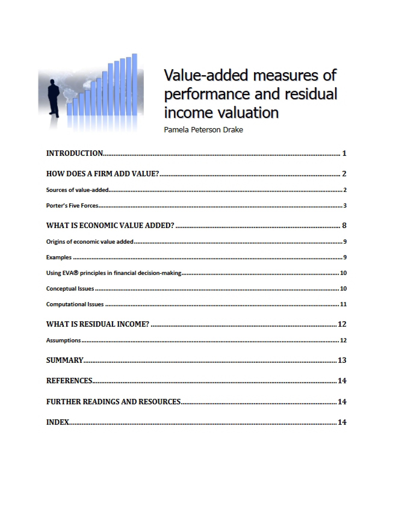 Residual Income Valuation and Value-Added Performance Measures