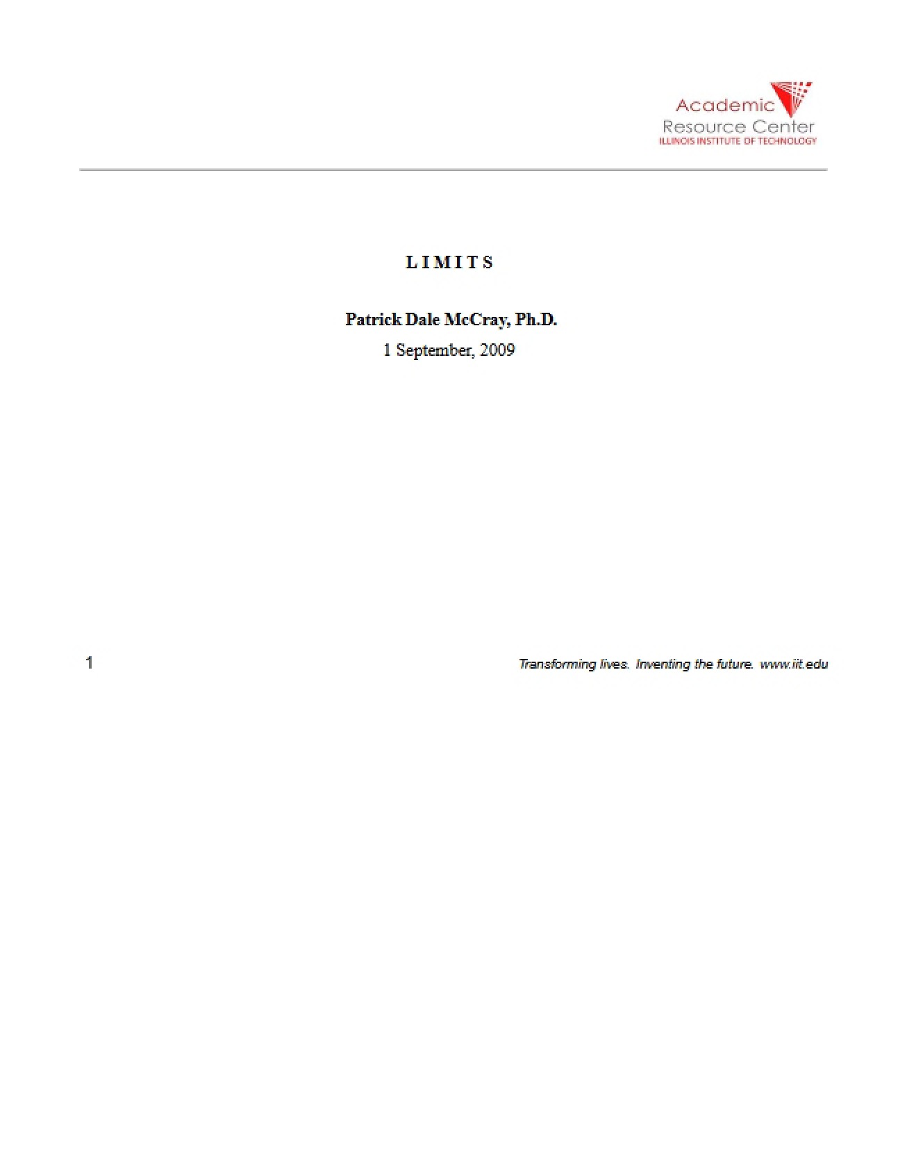 Preliminary Draft for Workshop