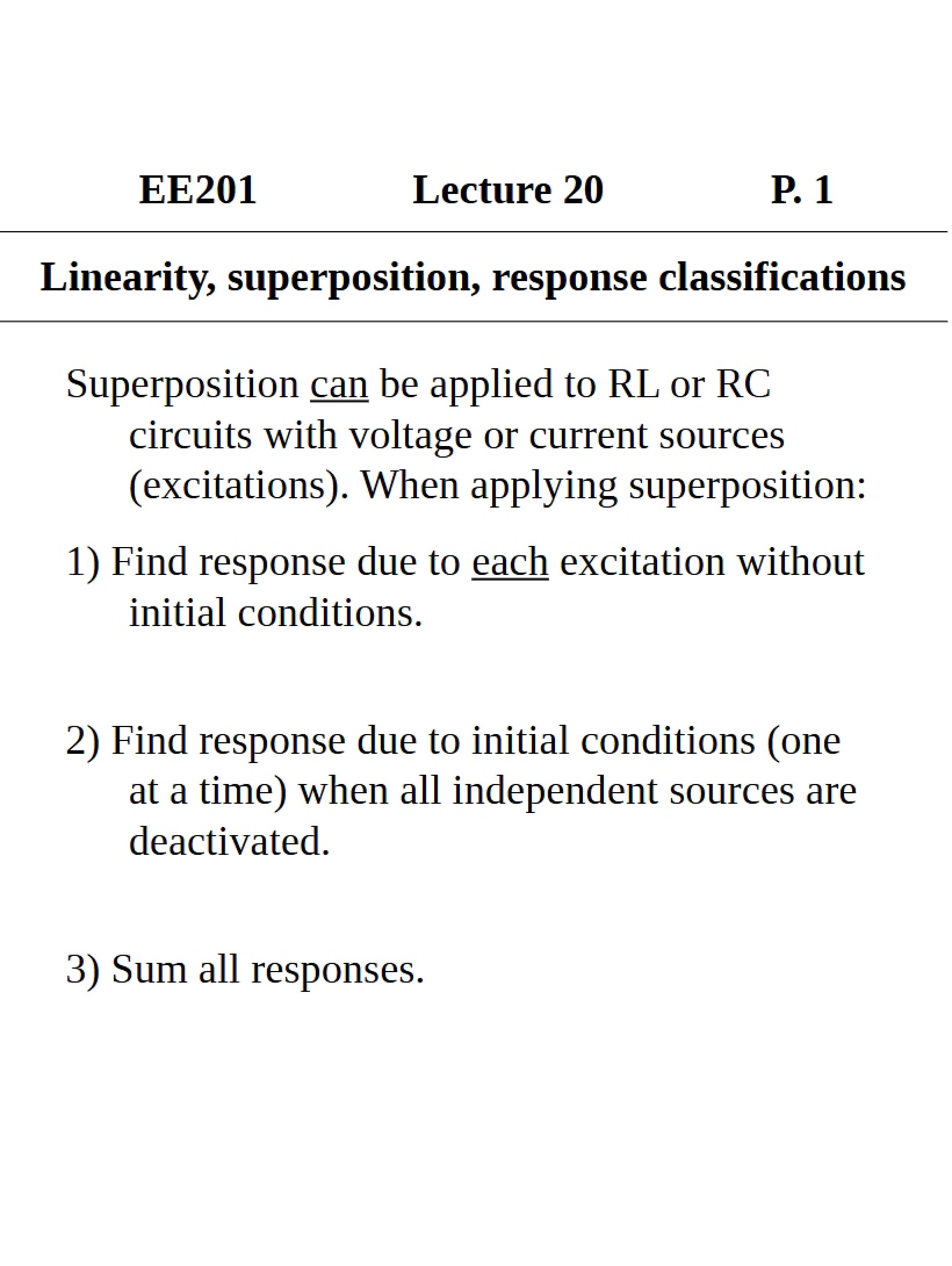 Lecture Notes - Part Twenty