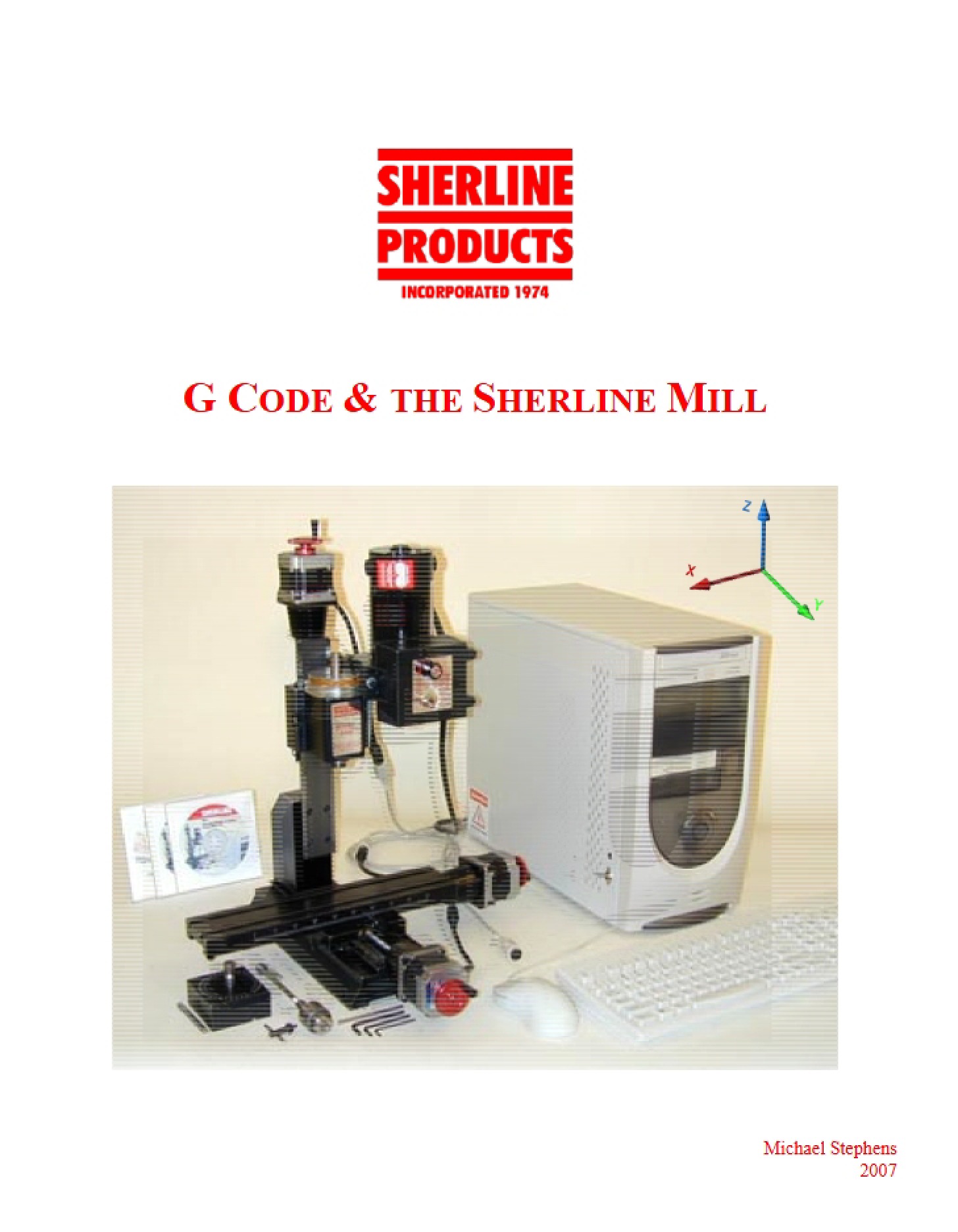 Sherline Mill and G-Code Usage