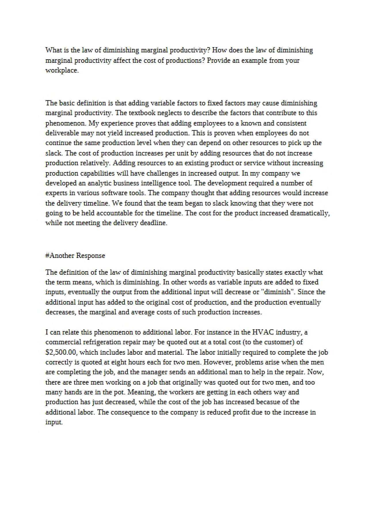 Thematic Paper