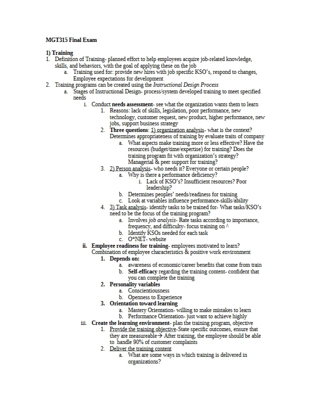 Final Examination