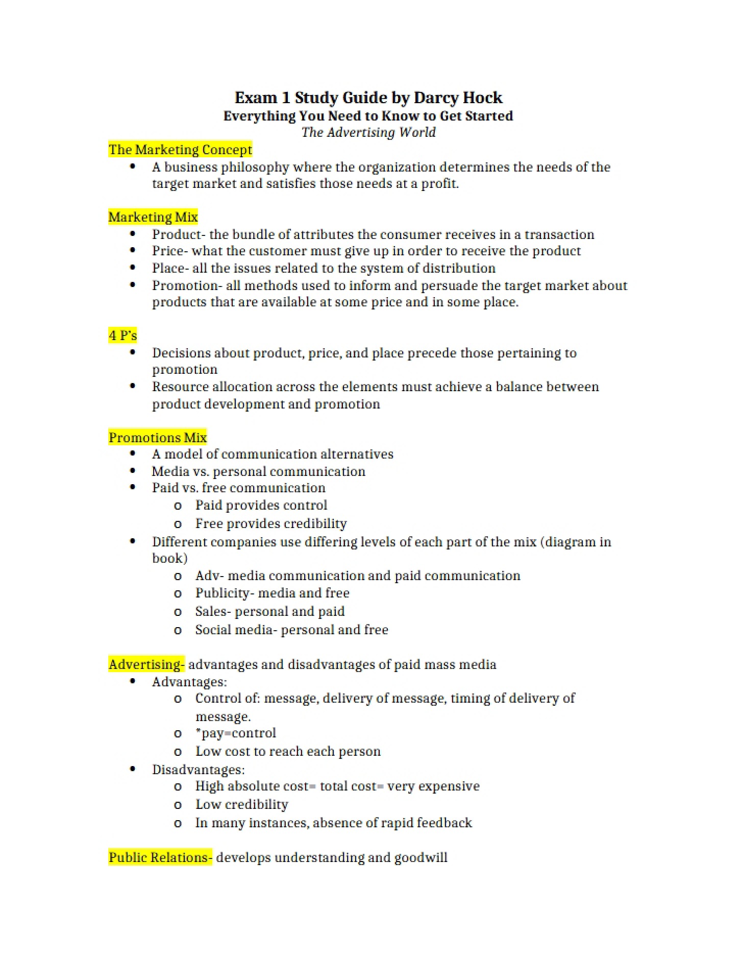 Conceptual Framework of Marketing