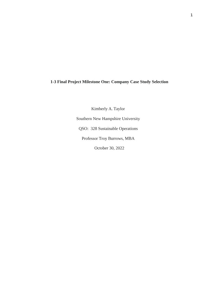 Final Project Milestone One - 1-3