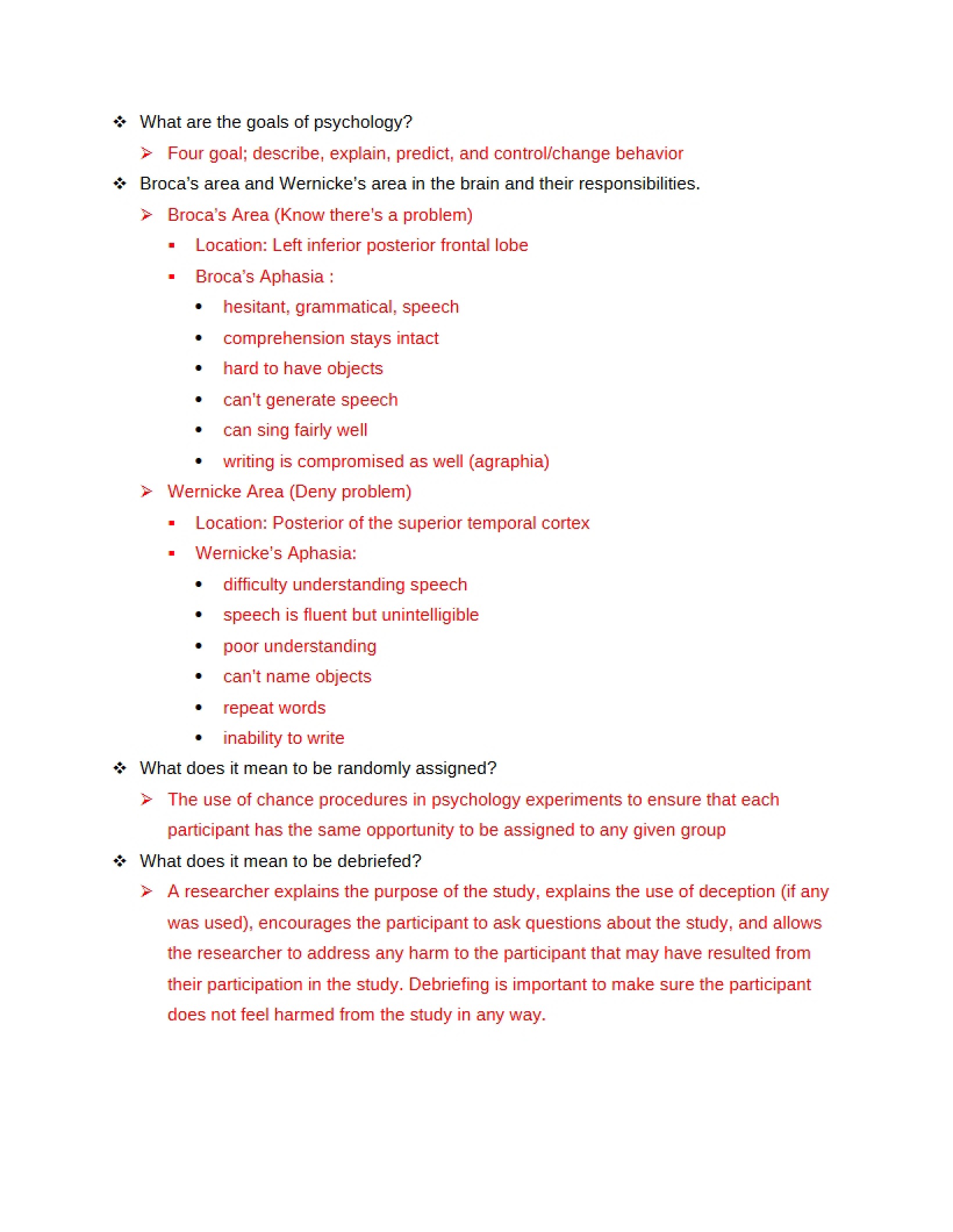 Psychology Notes