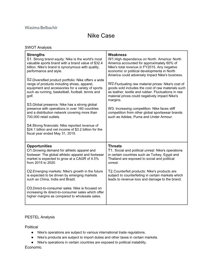 Nike Case Study