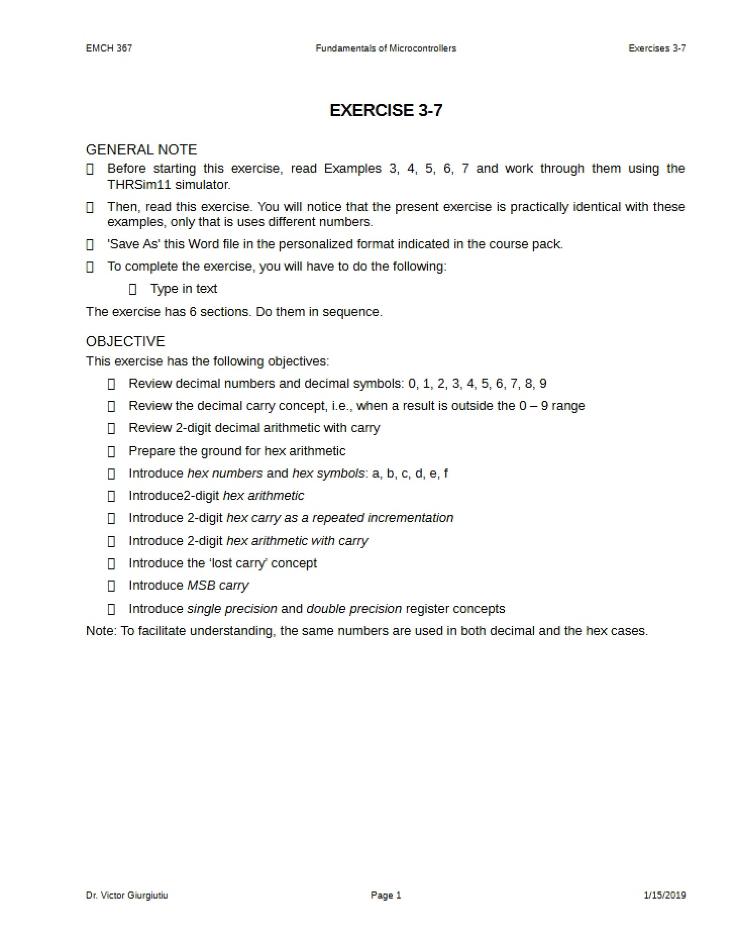 Exercise Three-Seven