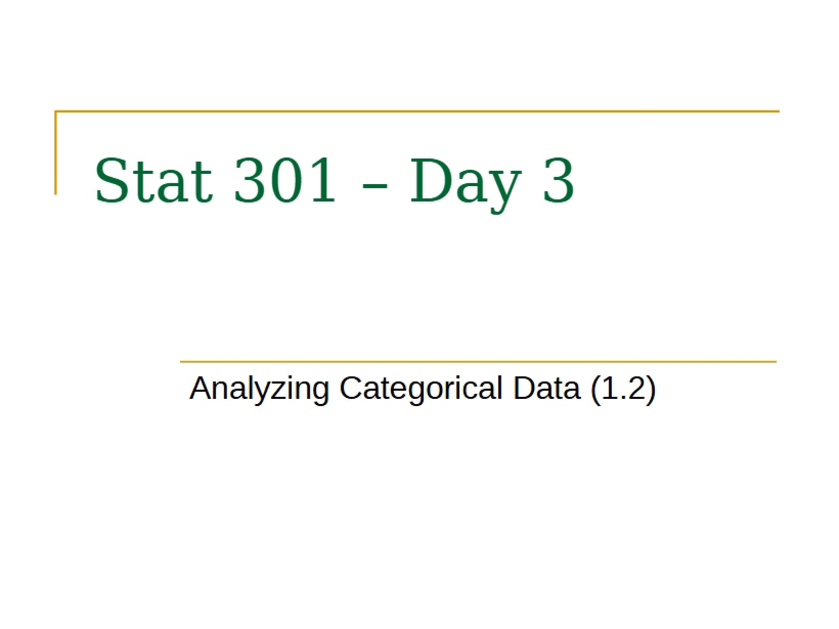 Categorical Data Analysis