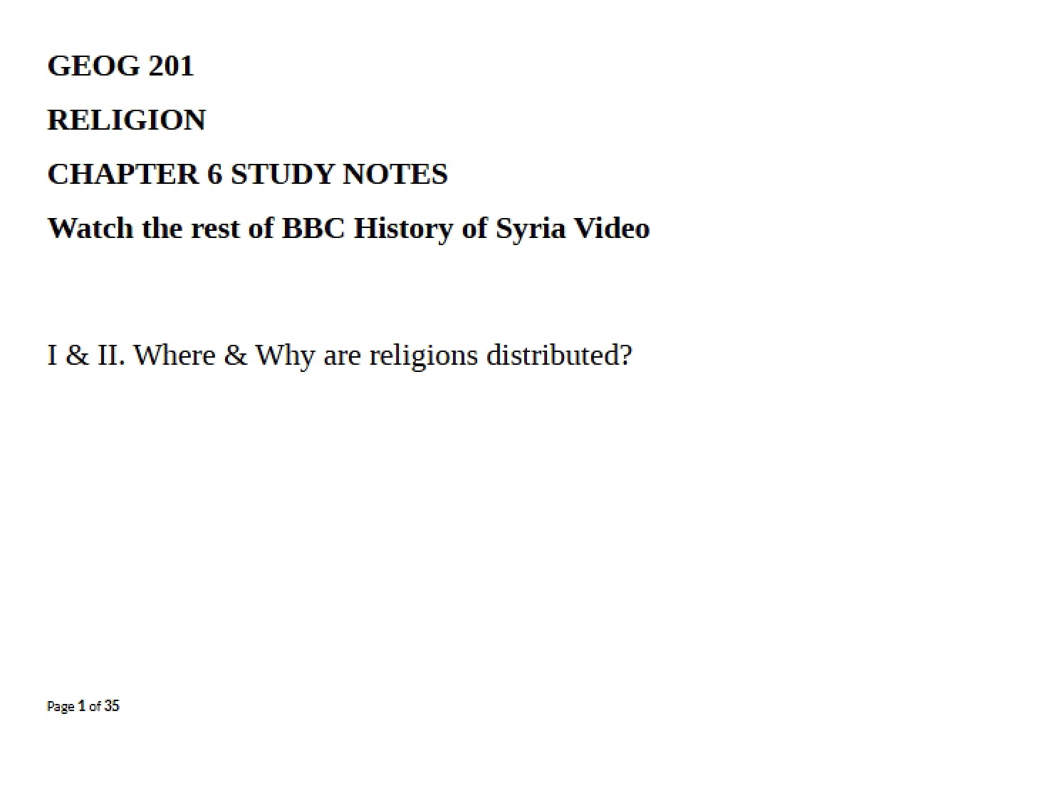 Study Notes Chapter 6