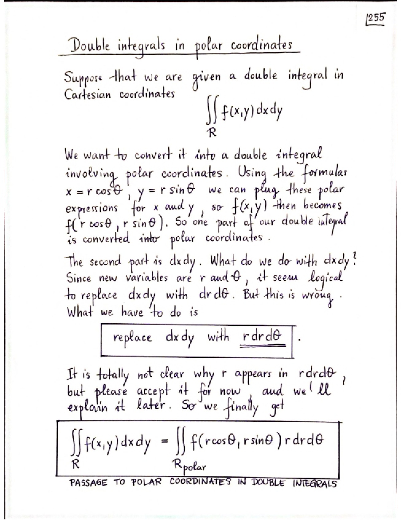 Double Integration Concepts