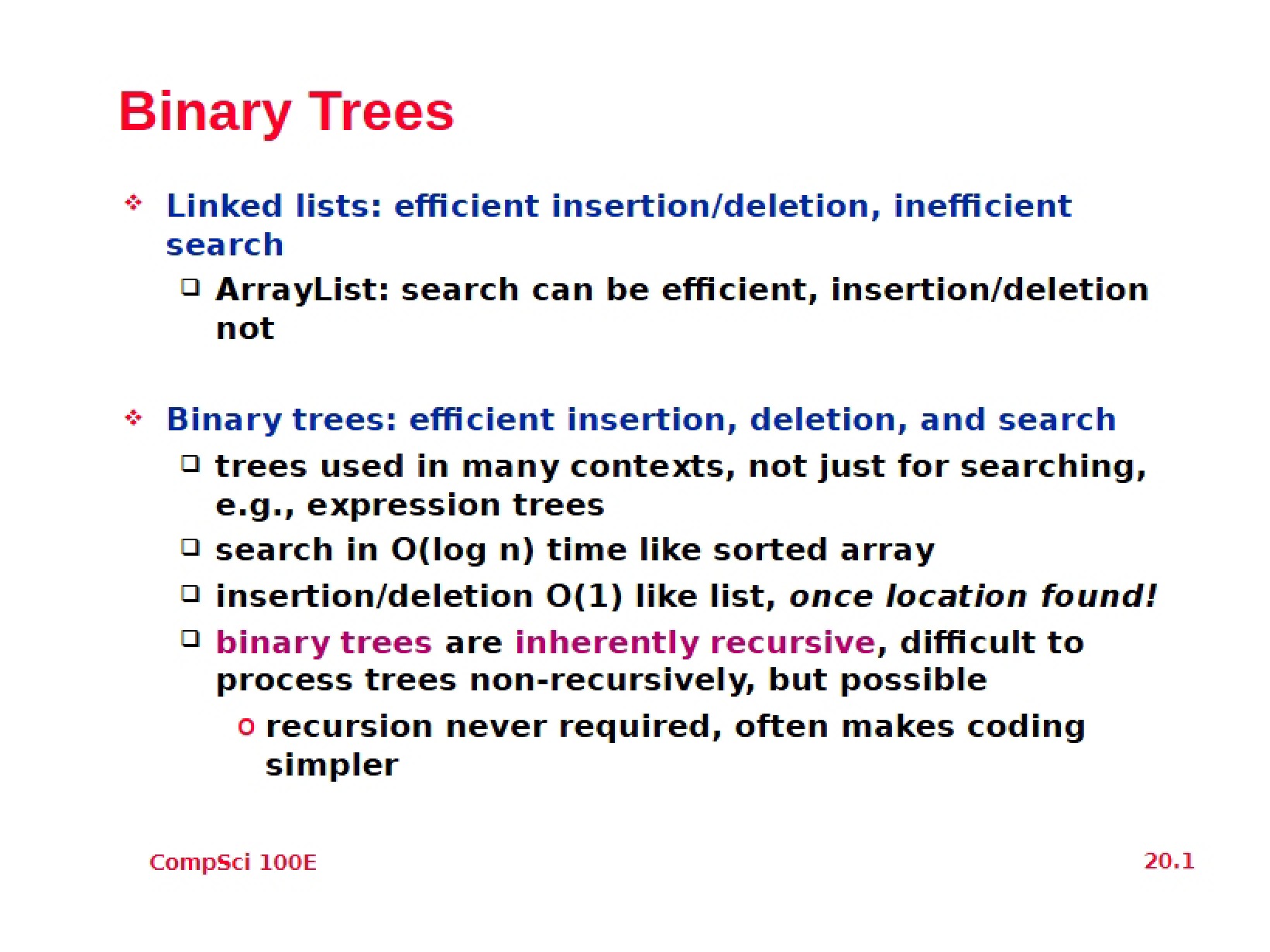 Binary Tree Concepts