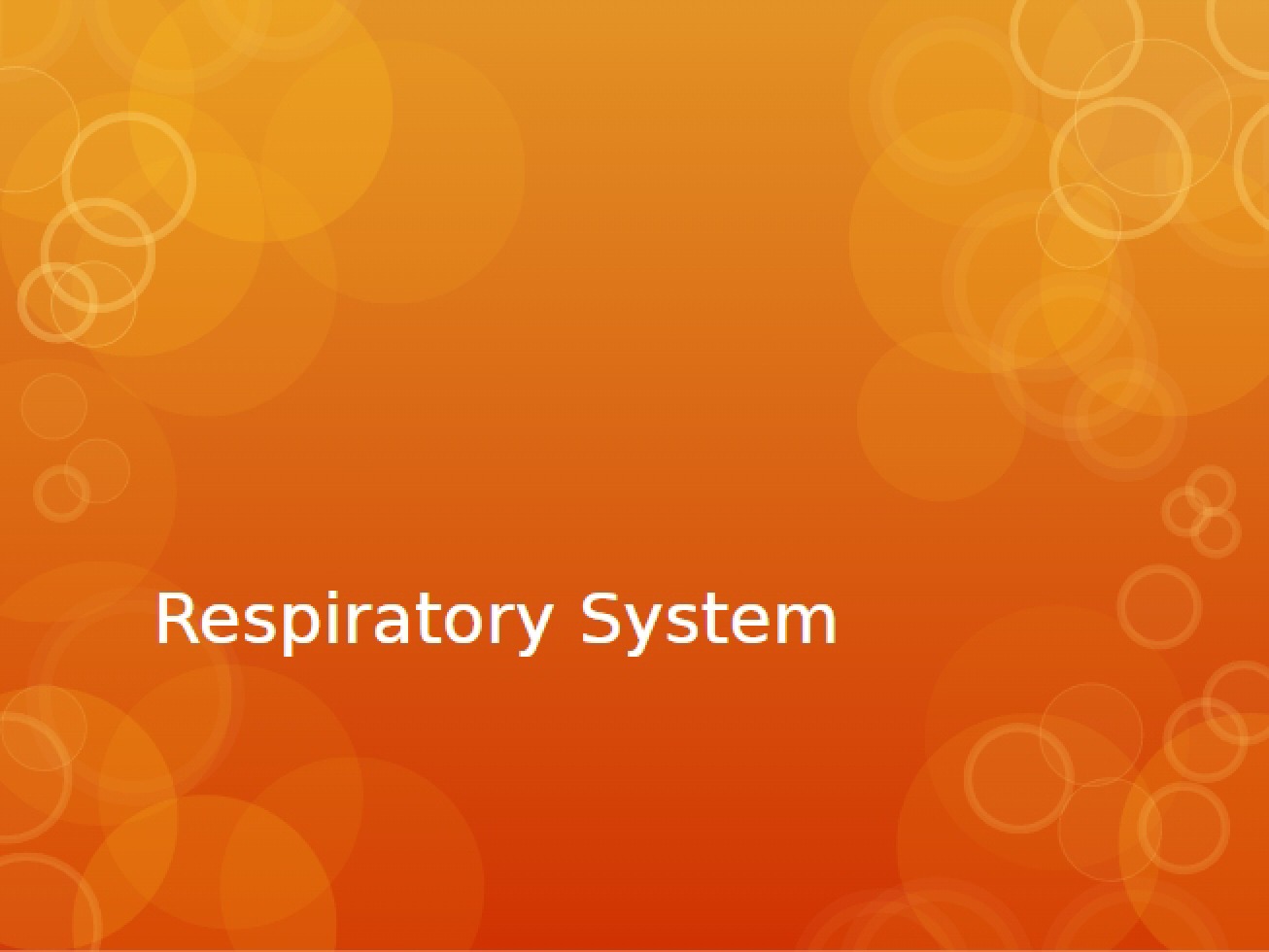 Respiratory System Overview (Part Two)