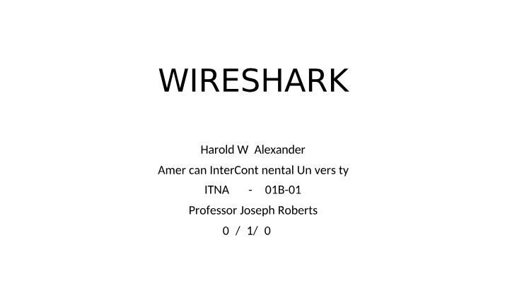 Guide to Wireshark for Packet Analysis and Network Security