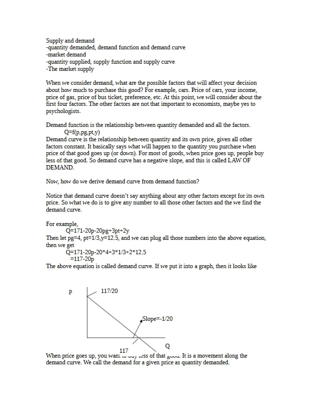 Introduction to the Principles of Supply and Demand