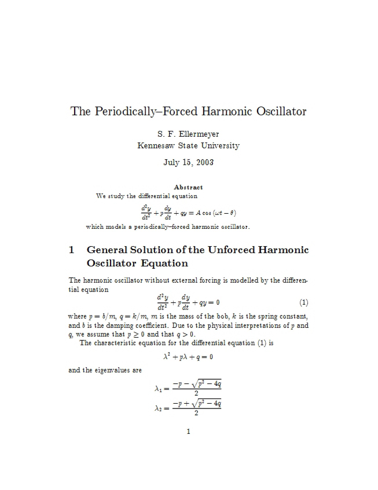 Analyzing Periodic Forcing in Oscillatory Systems