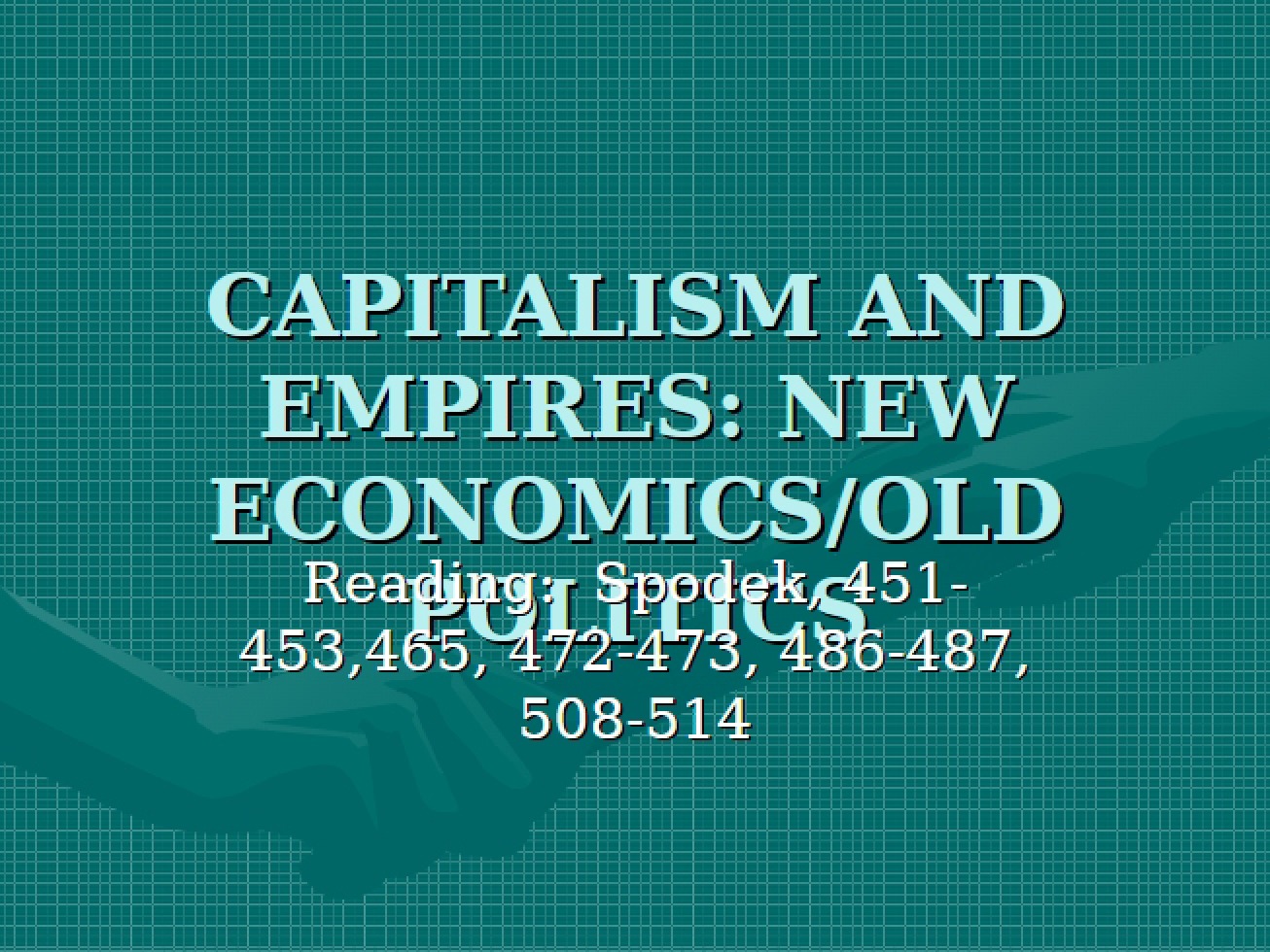 Empires and Capitalism