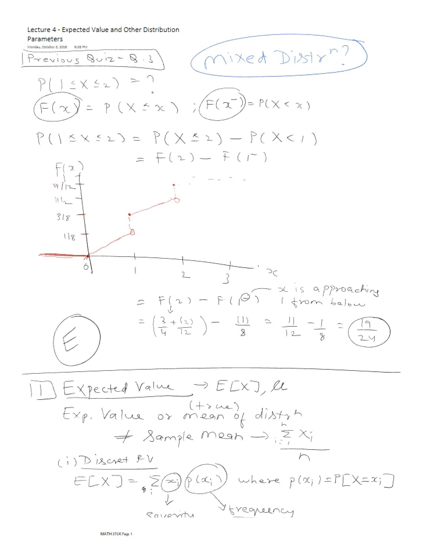 Notes for Lecture 04