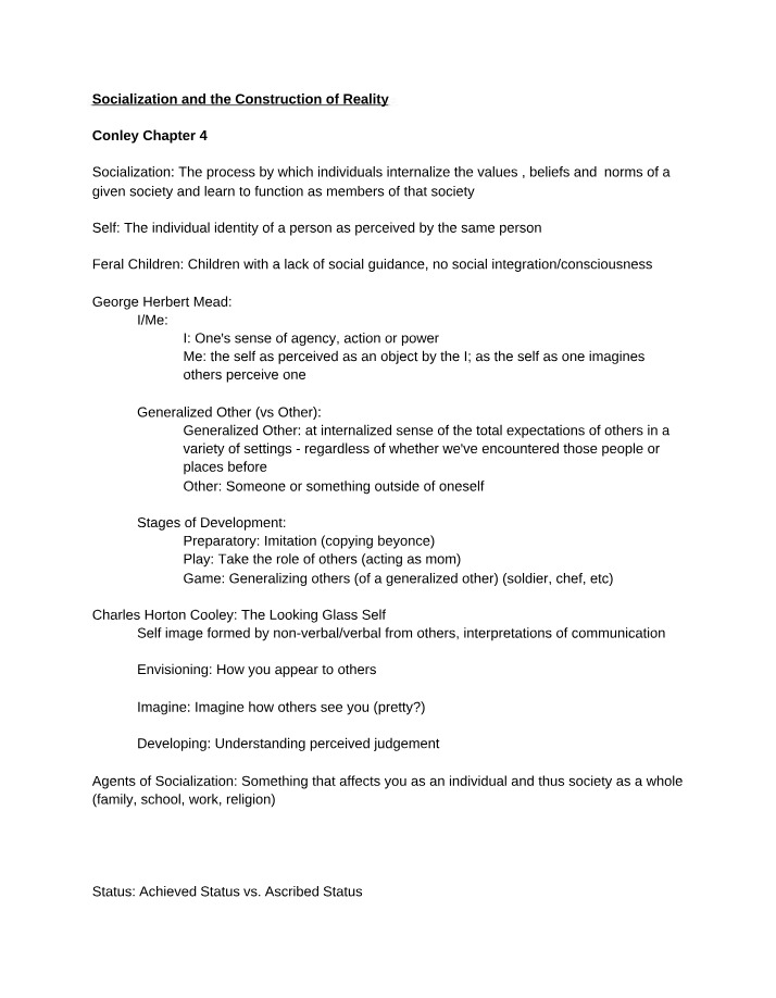 SOC202 Midterm Review