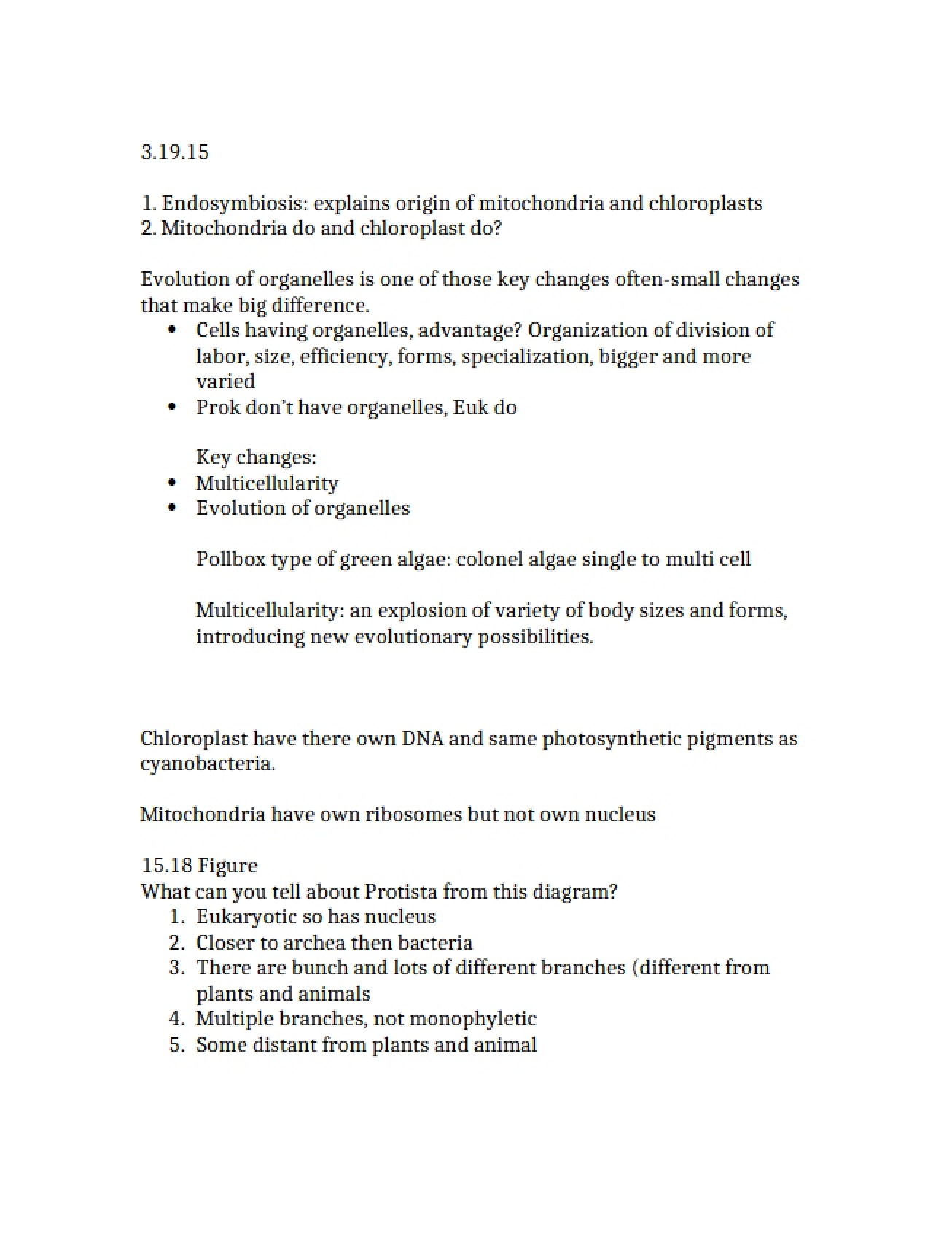 Concept of Endosymbiosis