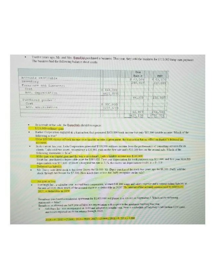 ACC330 - Tax Course Document B