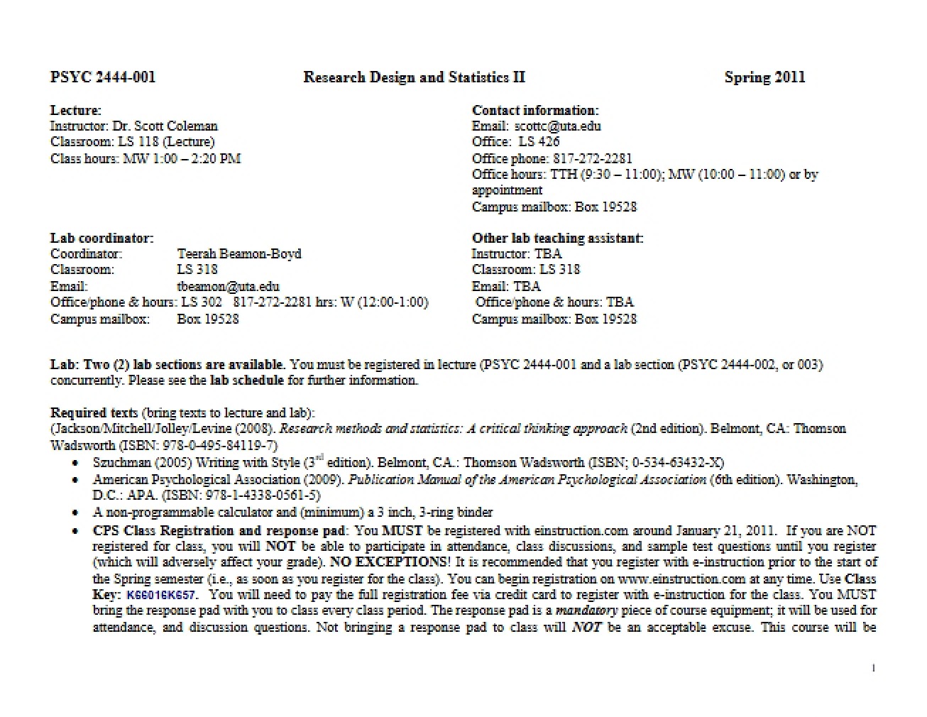 PSYC 2444 Course Guide