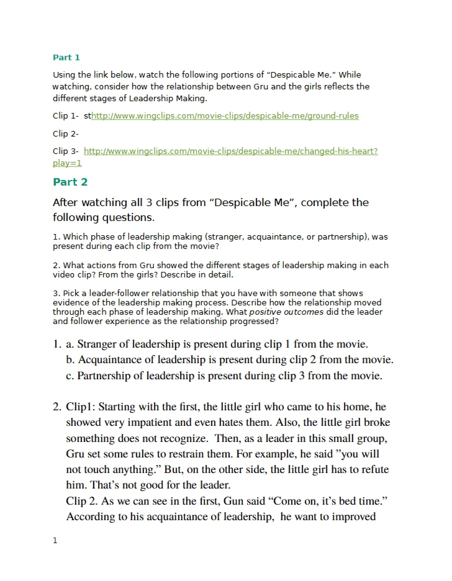 Instructions and Worksheet Online Module 2