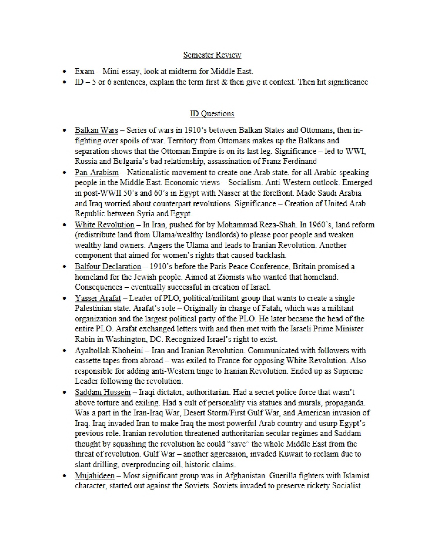 ID and Vocabulary Review
