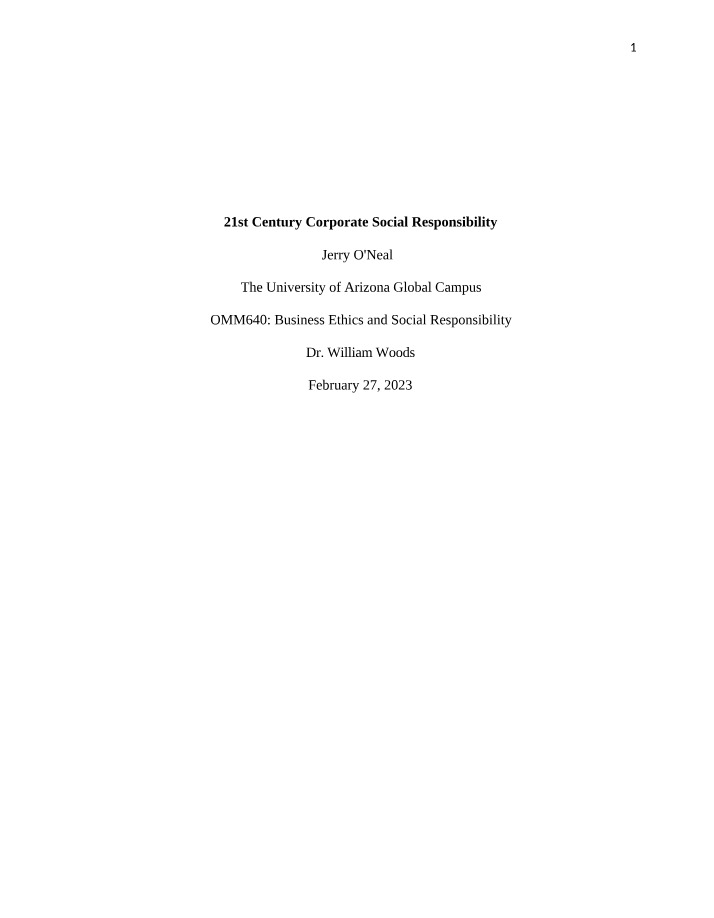 Cisco Systems 21st Century Corporate Social Responsibility