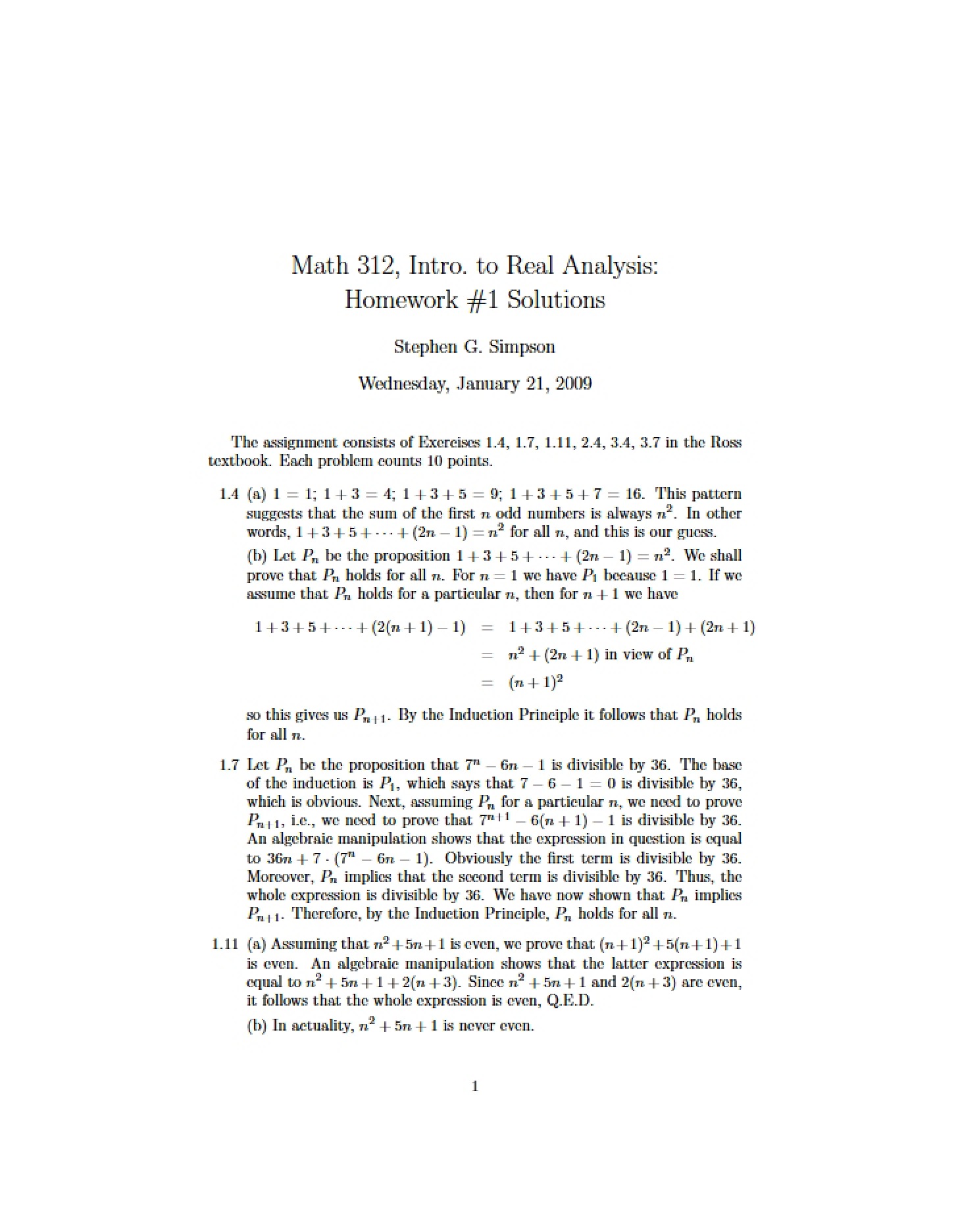 Analysis of Real Numbers (1)