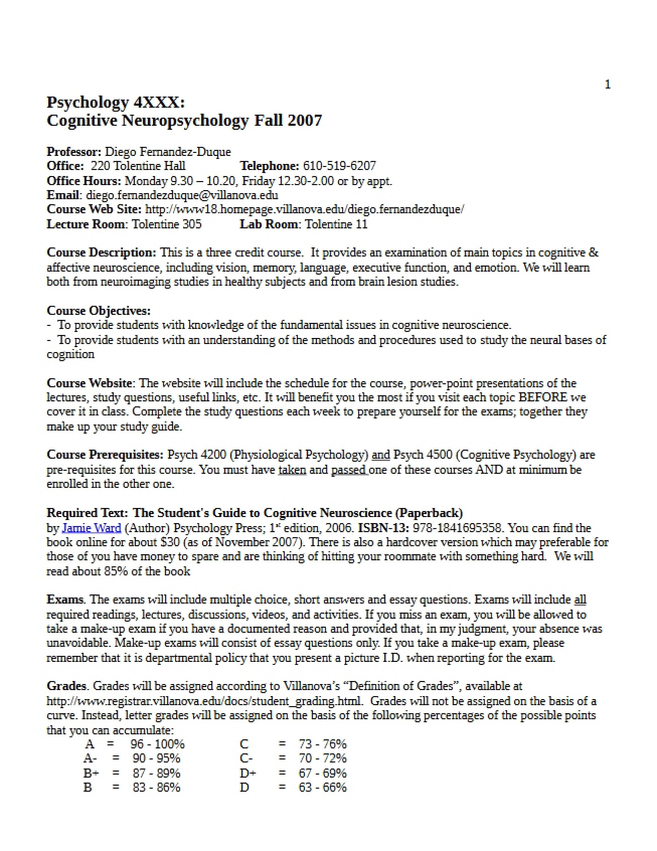 Course Syllabus