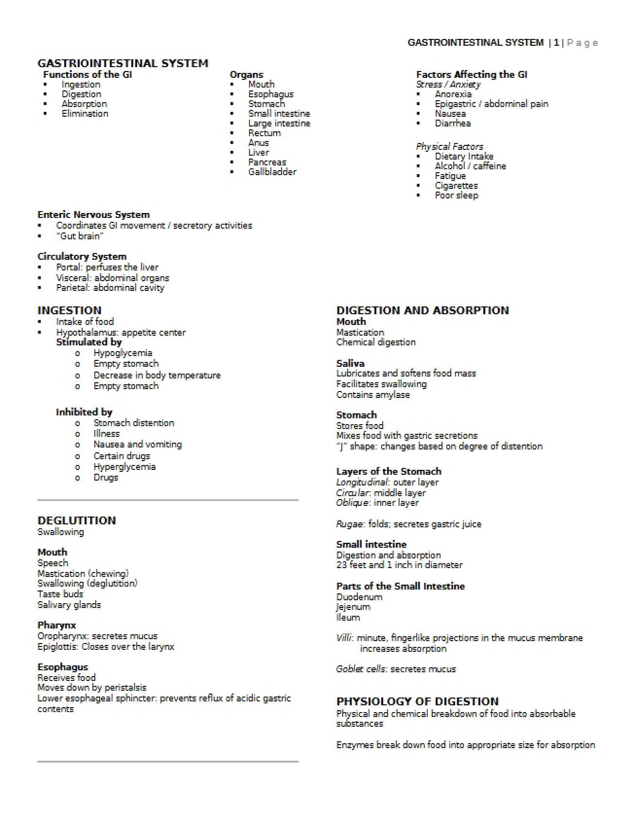 Nursing Senior Seminar Course Notes