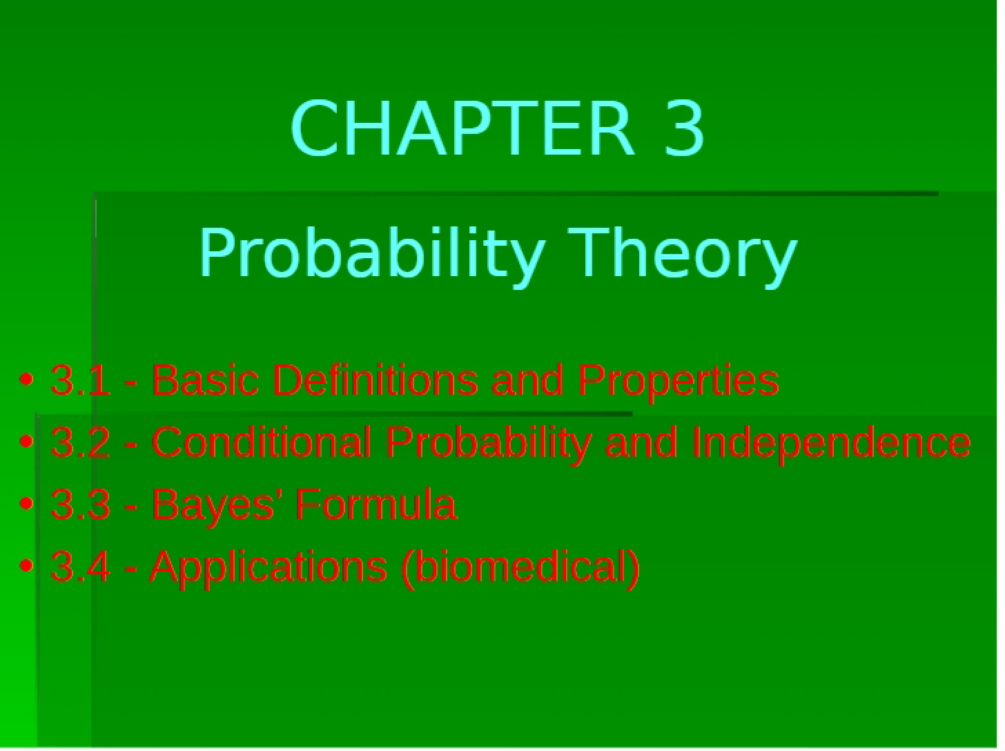 Basics of Probability (3.1)