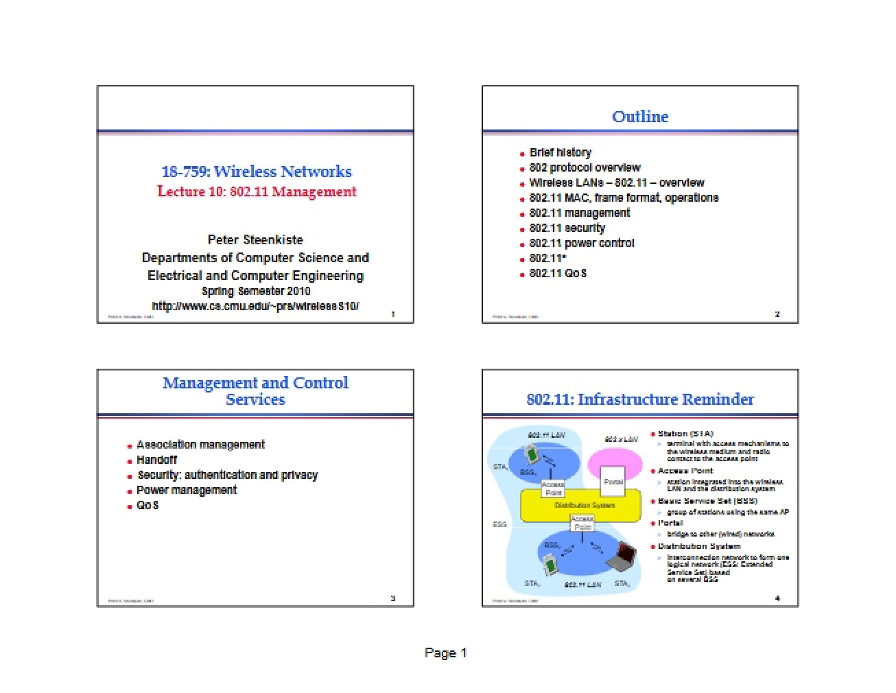 Wireless Networks Lecture 05