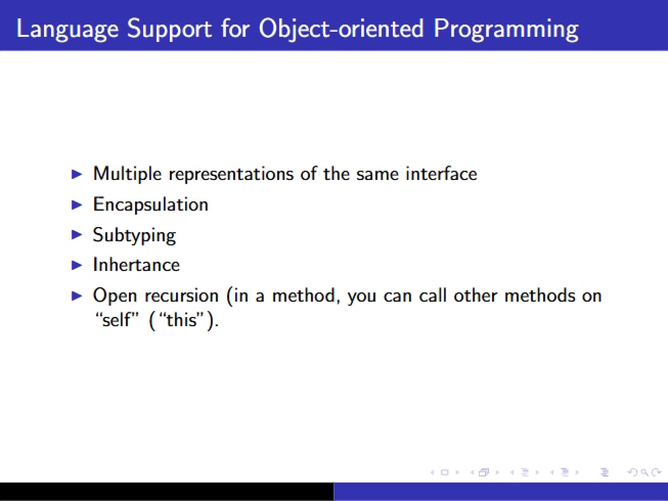 Language Support for Object-Oriented Programming - 10 Pages