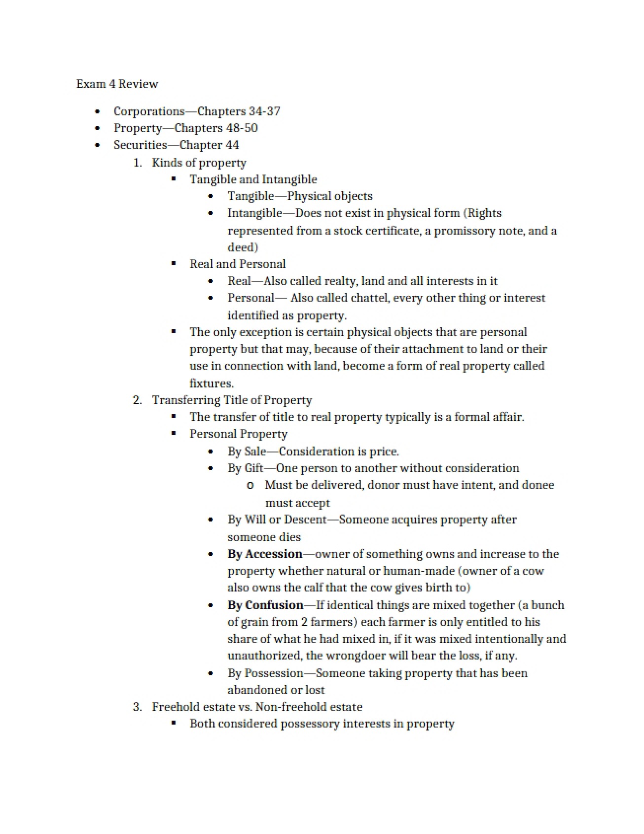 Fourth Accounting Law Exam