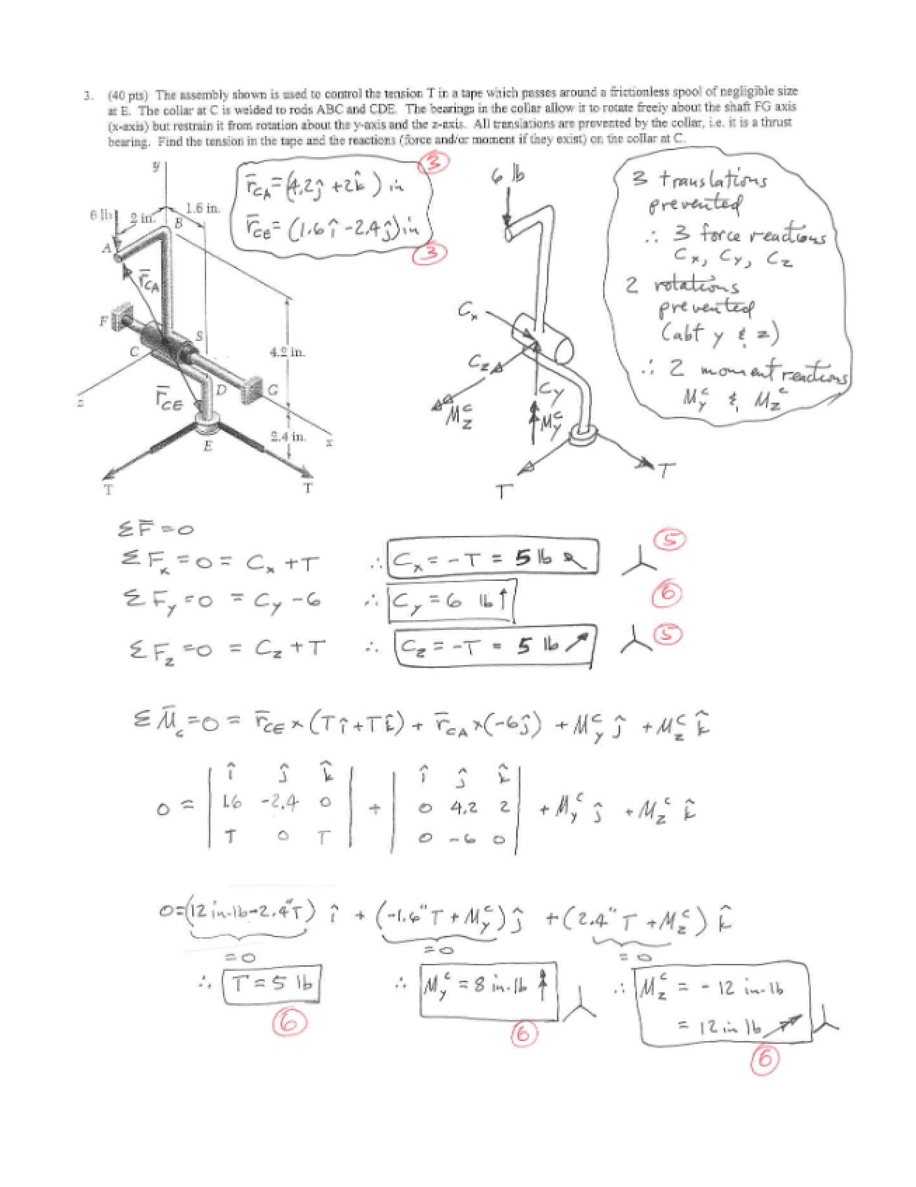 Solution for Sample Test 3a (Fall 2007)